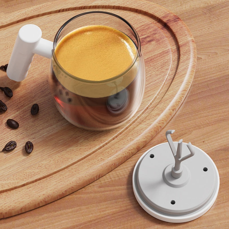 Portable Electric Stirring Coffee Mug with Handle