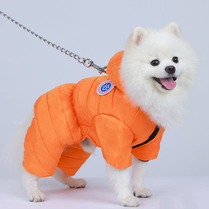 🐶 Cozy Dog Winter Suit | Full-Body Fleece Warmth, Easy Back Zipper & Non-Slip Grips