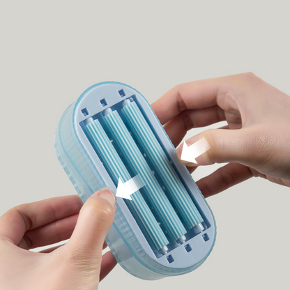 Multifunctional Soap Box with Roller & Scrubber