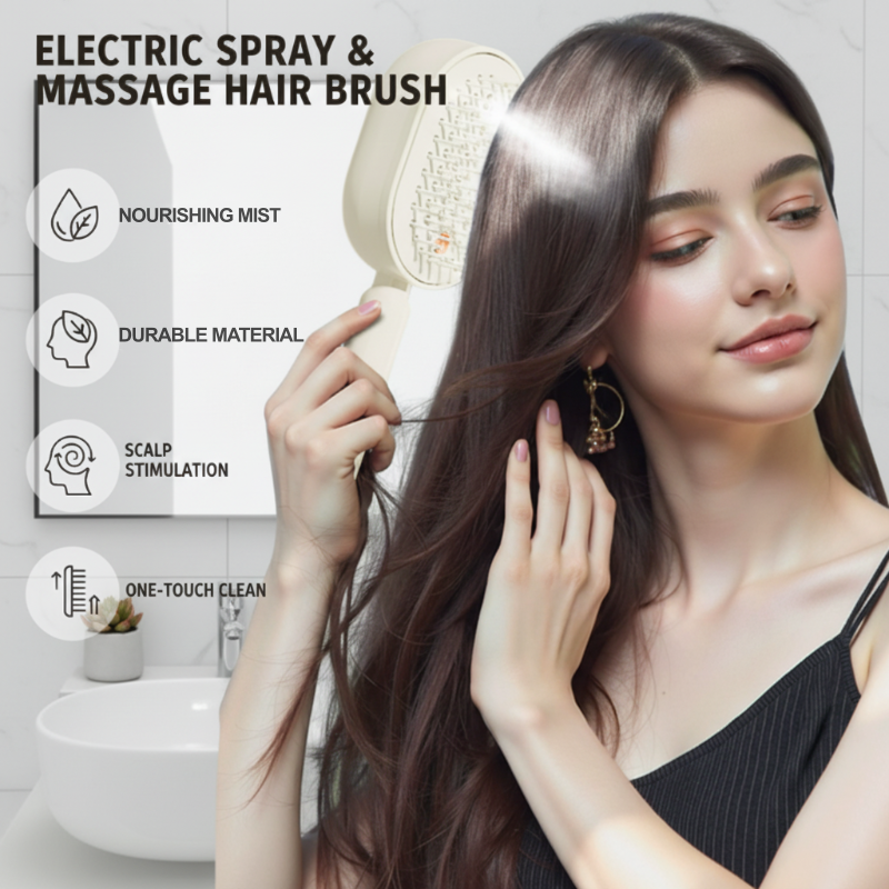 Electric Spray & Massage Hair Brush✨🔥