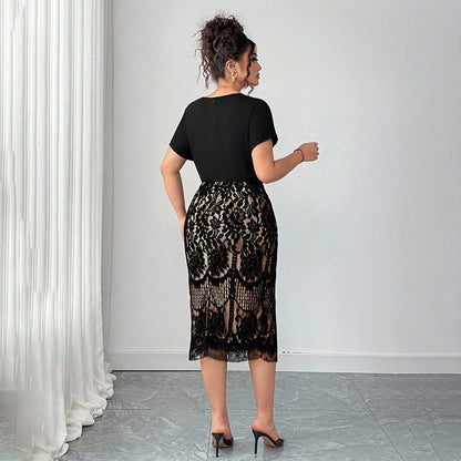 Women's Casual Fashion V-Neck Dress