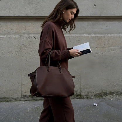 💥High-Neck Side-Zip Sweatshirt & Pants Set 👚👖