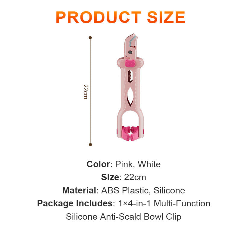 💖4-in-1 Multi-Function Silicone Anti-Scald Bowl Clip