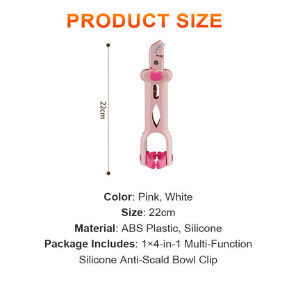 💖4-in-1 Multi-Function Silicone Anti-Scald Bowl Clip