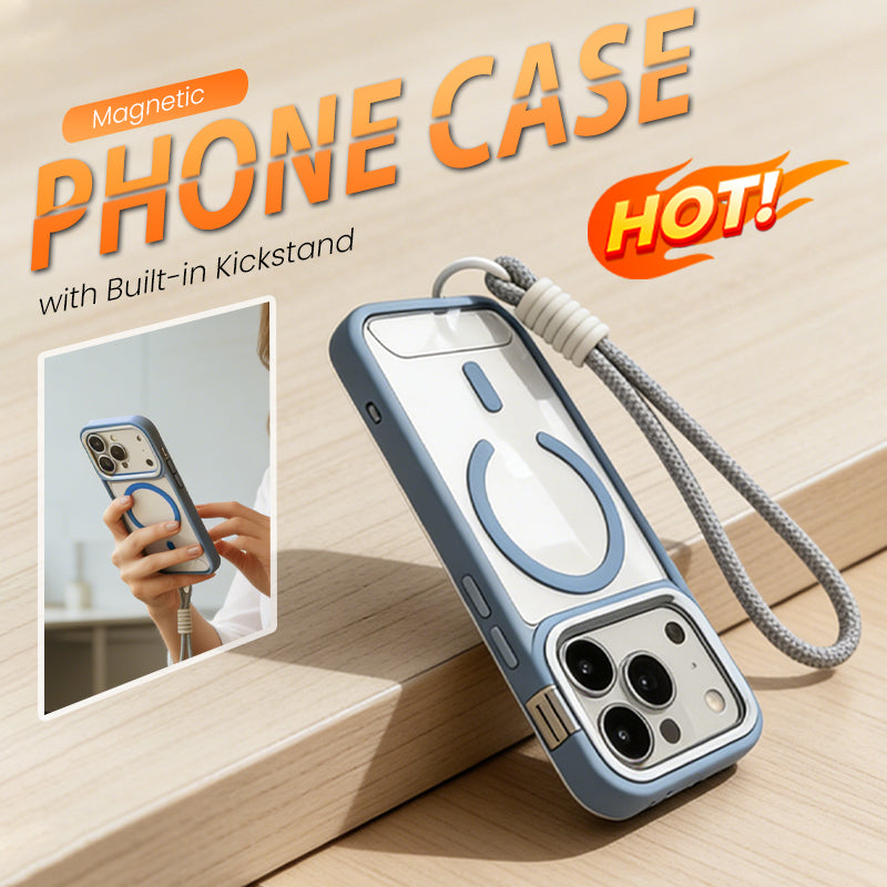 Magnetic Phone Case with Built-in Kickstand