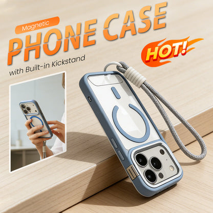 Magnetic Phone Case with Built-in Kickstand