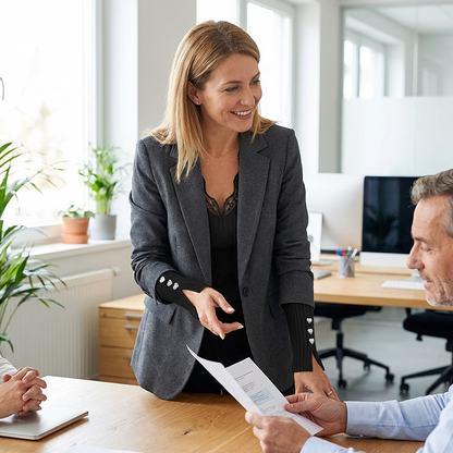 Value Bundle: Lace Detail V-Neck Top for Women + Brooch