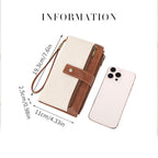 Women's Retro Style RFID Blocking Tri-fold Wallet