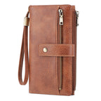 Women's Retro Style RFID Blocking Tri-fold Wallet