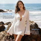 Women’s Sexy Hollow-out Knit Beach Dress