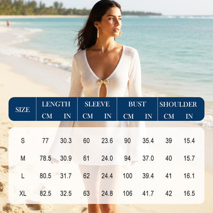 Women’s Sexy Hollow-out Knit Beach Dress
