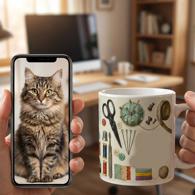 Ceramic Coffee Mug with Handle