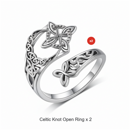 ⏳Time-Limited Special⏰S925 Sterling Silver Celtic Knot Open Ring