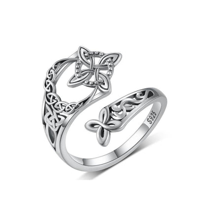 ⏳Time-Limited Special⏰S925 Sterling Silver Celtic Knot Open Ring