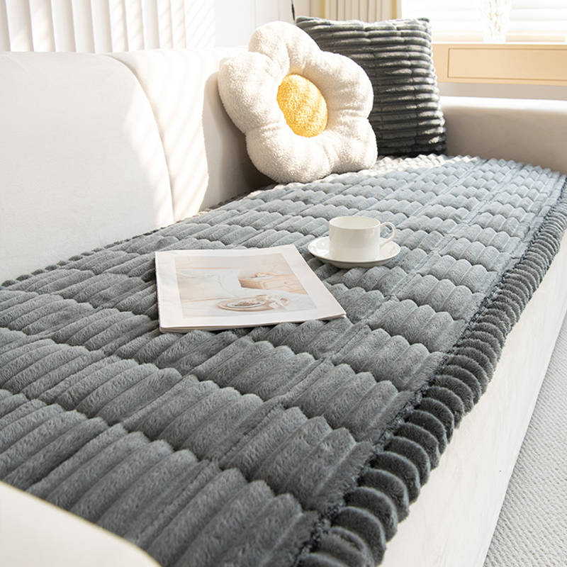 Quilted Corduroy Non-Slip Sofa Cushion