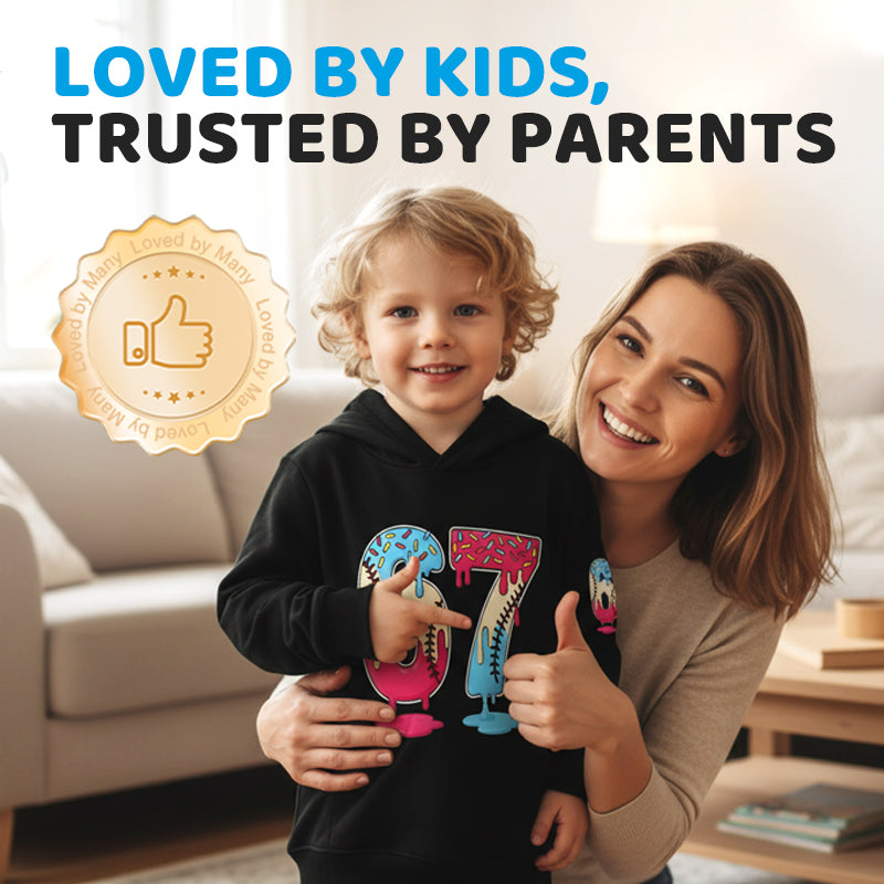 Kids' Funny 67 Meme Hooded Sweatshirt
