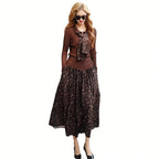 💥Ribbed Knit Top & Floral Maxi Skirt Set