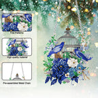 Flower Birdcage Special Shaped Full Rhinestone Art Hanging