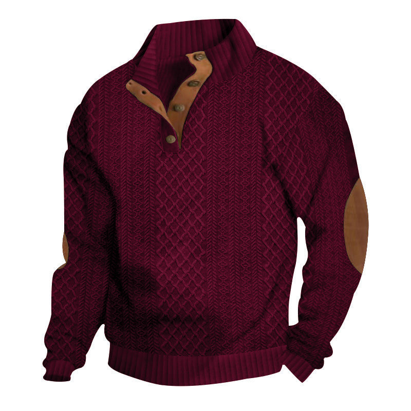 🧥Luxury Comfort | Men‘s Textured Jacquard Sweatshirt | Everyday Essential 🔥