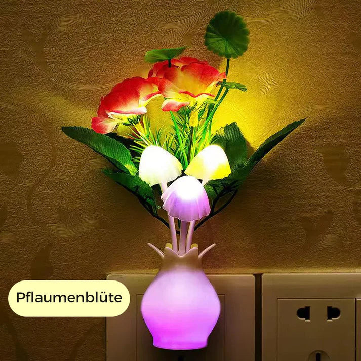 LED Nightlights In The Form Of Simulated Flowers With Intelligent Control For The Bedroom