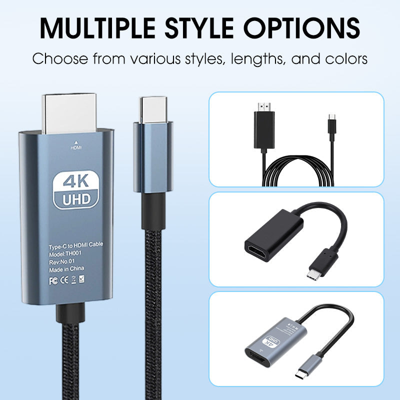 ✨🔥4K HD Type-C to HDMI Display Adapter
