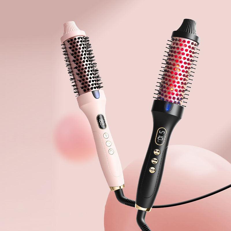 2-in-1 Hair Straightener & Curler Heated Comb