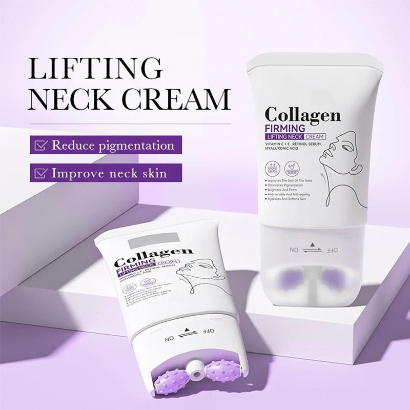 Collagen Firming Neck Cream with Massage Roller