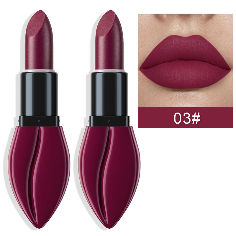 Long-Lasting Lip-Shaped Matte Lipstick