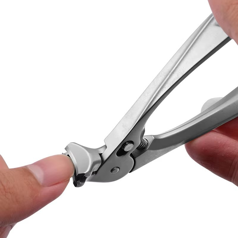 ✨🔥Stainless Steel Nail Clippers With Splash Guard – Large opening for ingrown nails & foot care ✂️👣