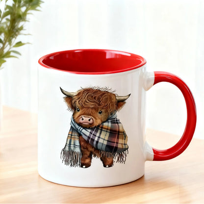 Highland Cow Ceramic Coffee Mug