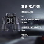 12x50 Waterproof Binoculars for Outdoor Viewing
