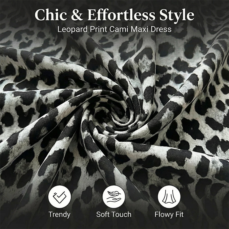 Leopard Print Cami Maxi Dress