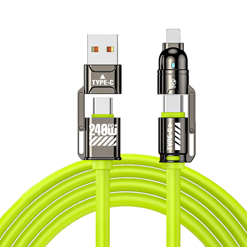 🔥High-Power 4-in-1 Fast Charging Cable