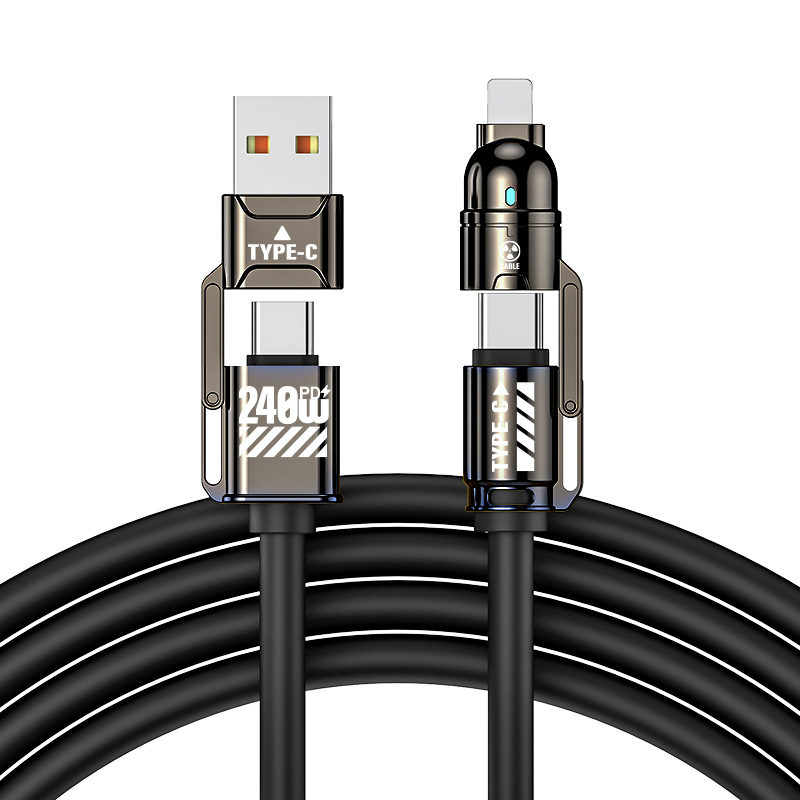 🔥High-Power 4-in-1 Fast Charging Cable
