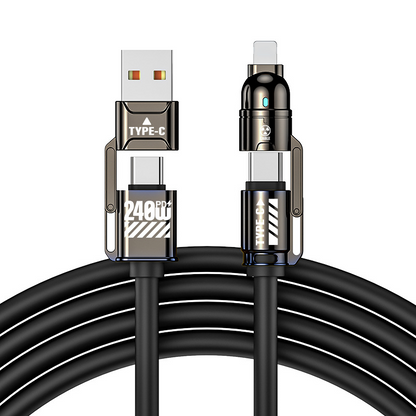 🔥High-Power 4-in-1 Fast Charging Cable