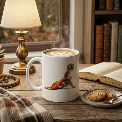 Funny Monkey Ceramic Mug - Humorous Gift