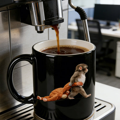 Funny Monkey Ceramic Mug - Humorous Gift