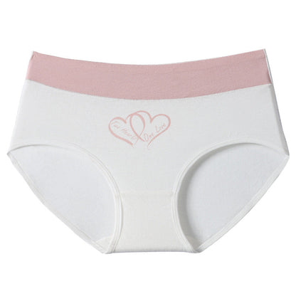Women's High-Waist Heart Print Briefs