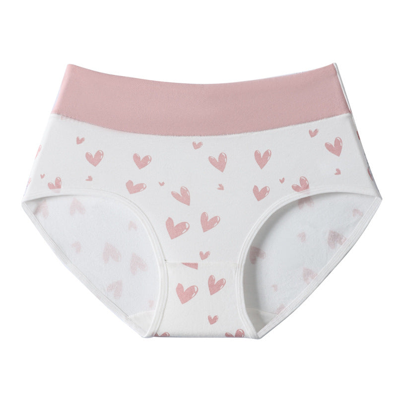 Women's High-Waist Heart Print Briefs