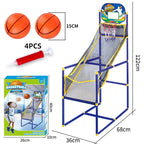 🏀🎯Kids‘ Indoor Basketball Arcade Game – Auto ball return, sturdy & safe. 4 balls + pump included. Quick setup, endless fun! 🧒💨