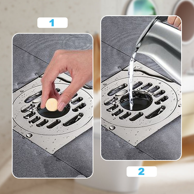 ❤️Powerful Cleaning Effervescent Tablets for Pipe, Fast Dissolve Hair Grease Clogs, Deodorizing Antibacterial Pipe Cleaner for Sink Toilet Floor Drain