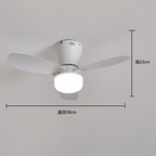 Remote-Controlled LED Ceiling Fan Light