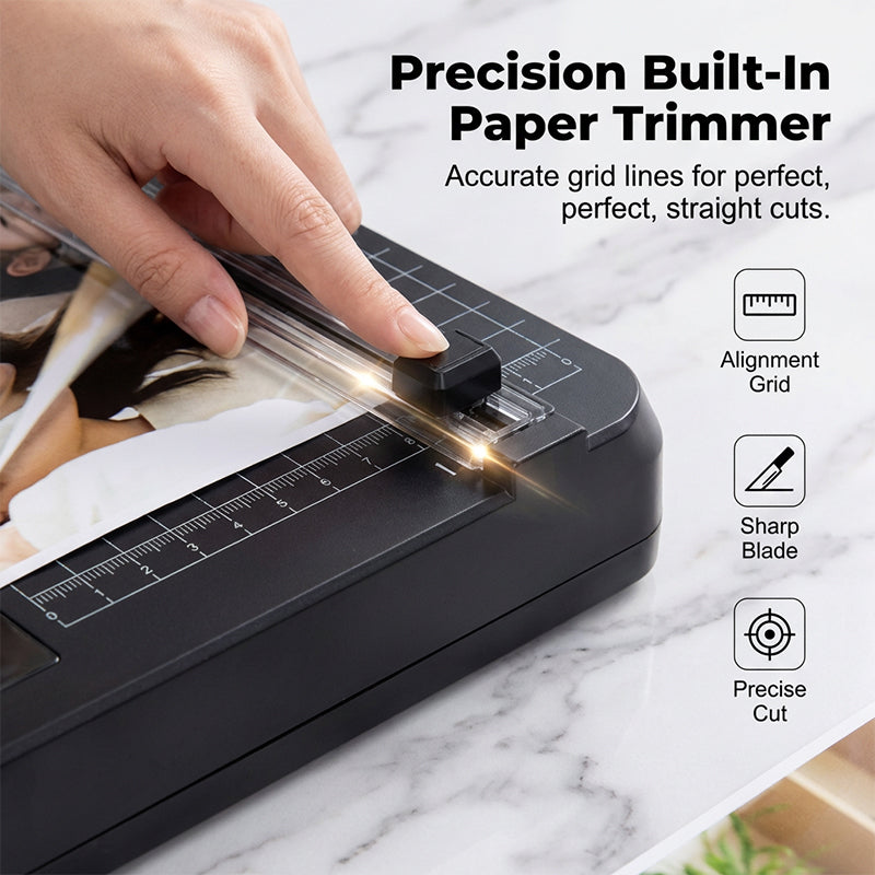 🔥A4 Thermal Laminating Machine with Paper Trimmer and Corner Rounder