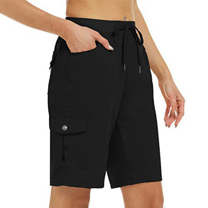 Women's Quick-Dry Cargo Shorts with Pockets
