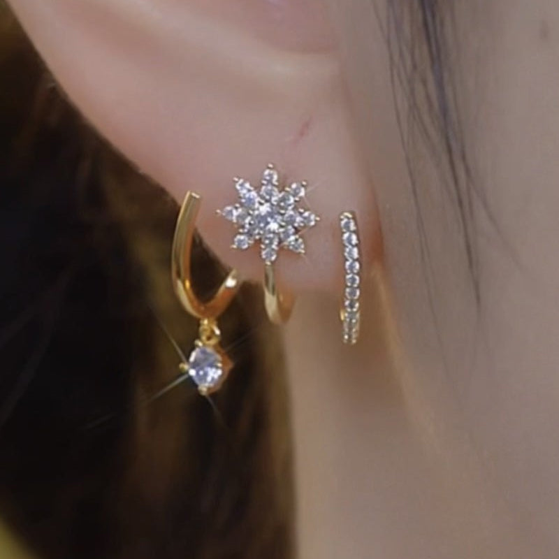 💎 Sparkling Claw Earrings for Women – Unique Claw Cuff, Dangling Gem & Versatile Style 🌟