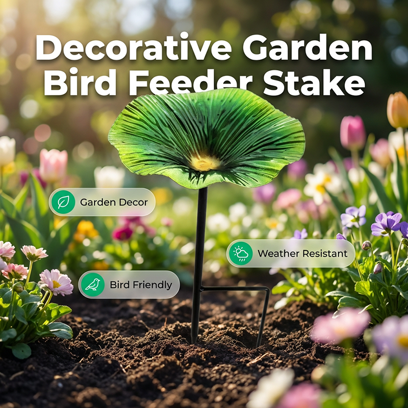 🌸Vibrant Garden Flower Stake Bird Feeder🍃