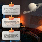 🔭Starry Sky Projector – 2-in-1 Galaxy Light & Warm Night Lamp – USB Powered & Interchangeable Films 🌌