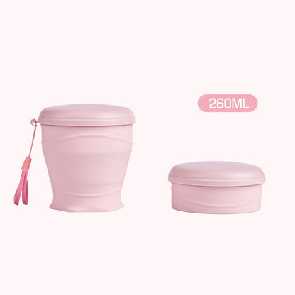 Collapsible Silicone Travel Cup with Lid