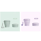 Collapsible Silicone Travel Cup with Lid