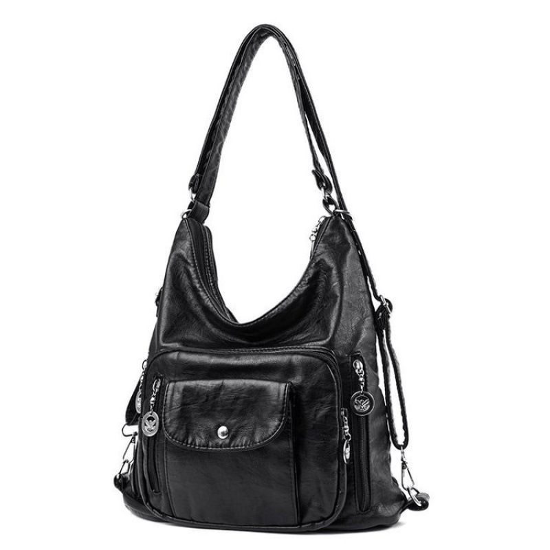 Convertible Multi-Pocket Shoulder Bag for Women